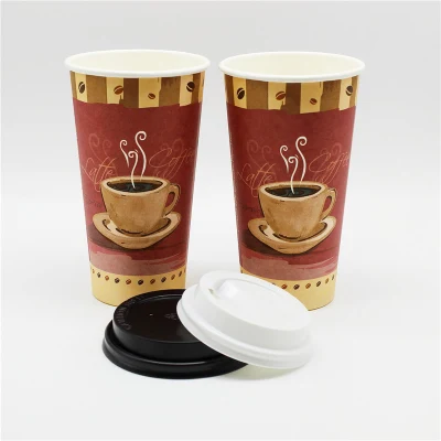 Tasses à café de 16 oz avec couvercles